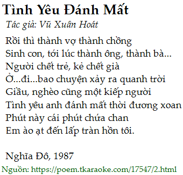 Tho Tinh Yeu